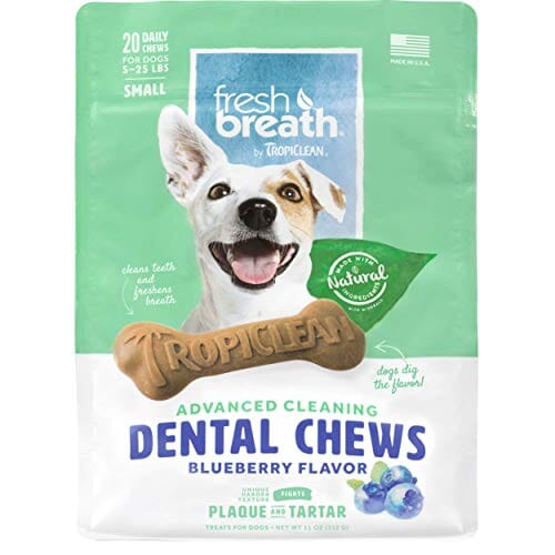 Tropiclean Dental Chew Small Berry Dog Dental Treats - 11 Oz  