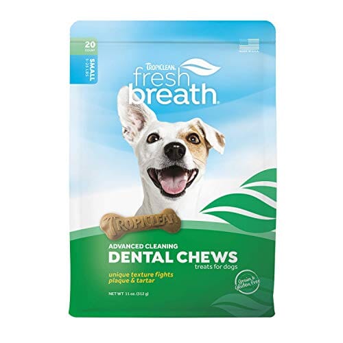 Tropiclean Dental Chews Advanced 5-25lbs Dog Dental Treats - 11 Oz