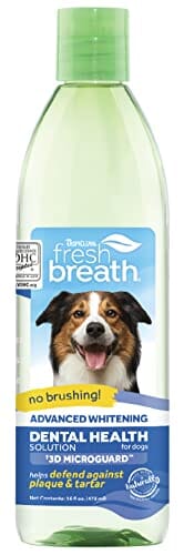 Tropiclean Fresh Breath Advanced Whitening Oral Care Dental Health Solution - 16 Oz  