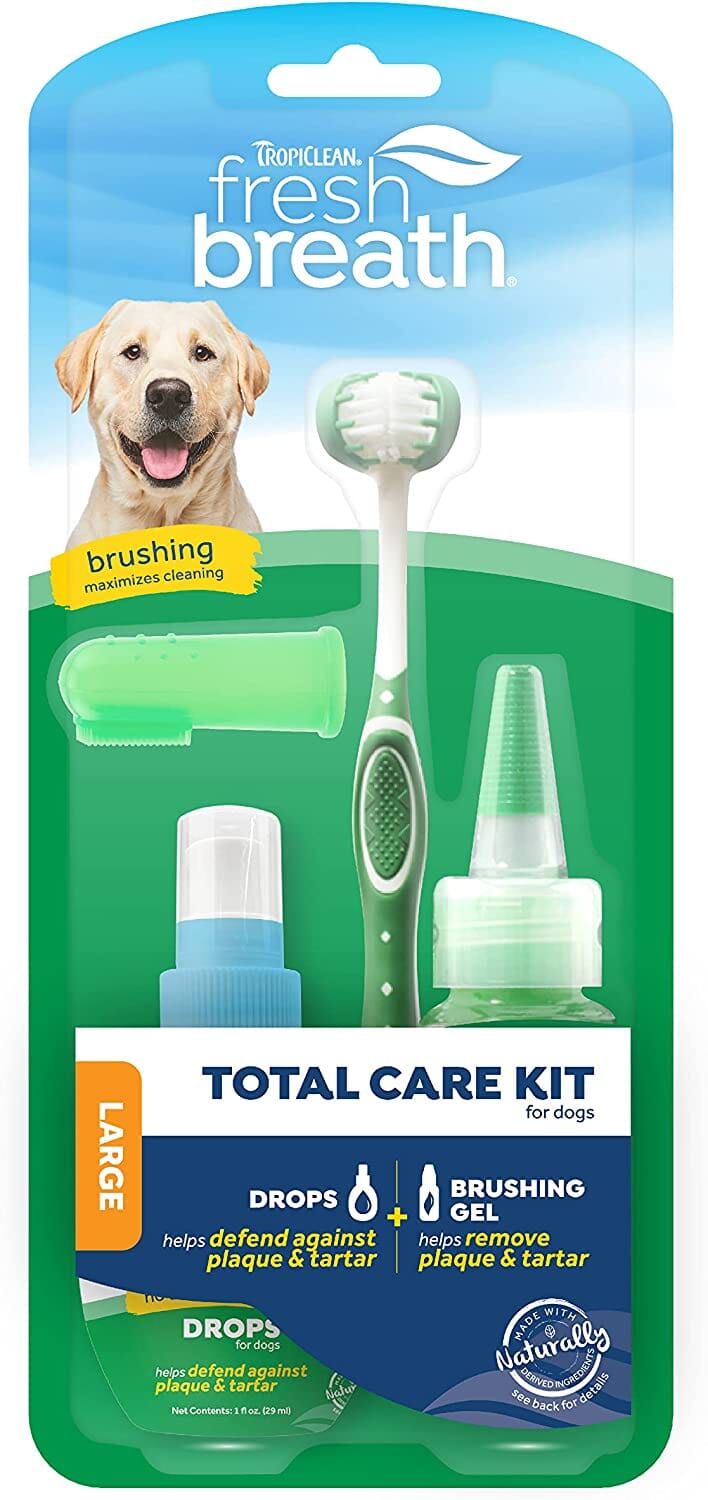 Tropiclean Fresh Breath Large Dog Total Care Kit - 2 Oz  