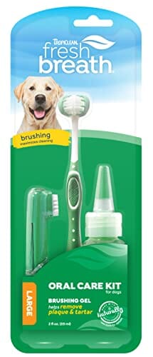 Tropiclean Fresh Breath Large Oral Care Kit for Dogs and Cats  