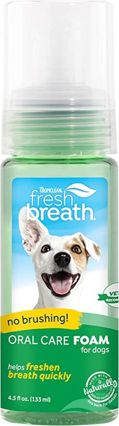 Tropiclean Fresh Breath Mint Foam for Pets - 4.5 Oz  