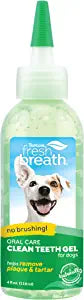 Tropiclean Fresh Breath No Brushing Clean Teeth Oral Care Gel for Dogs - 4 Oz