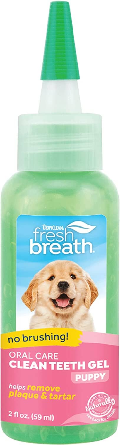 Tropiclean Fresh Breath No Brushing Clean Teeth Oral Care Gel for Puppies - 2 Oz  