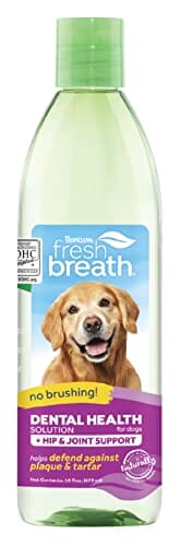 Tropiclean Fresh Breath Oral Care Dental Health Solution Plus Hip & Joint - 16 Oz  