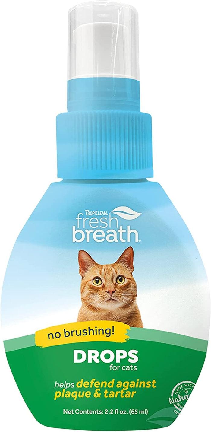 Tropiclean Fresh Breath Oral Care Drops for Cats - 2 Oz