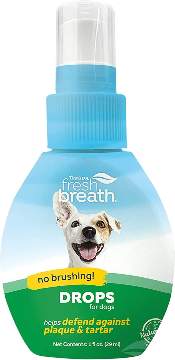Tropiclean Fresh Breath Oral Care Drops for Dogs - 2 Oz