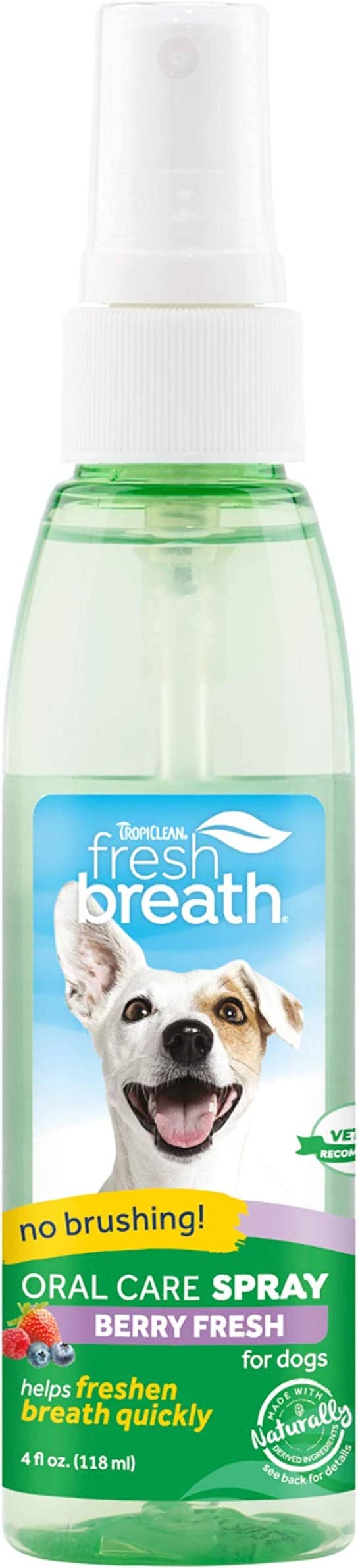 Tropiclean Fresh Breath Oral Care Spray Berry for Dogs - 4 Oz  