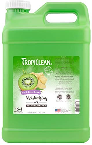 Tropiclean Kiwi and Cocoa Butter Conditioner for Cats and Dogs - 2.5 Gal