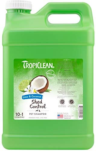 Tropiclean Lime and Coconut D-Shed Cat and Dog Shampoo - 2.5 Gal  