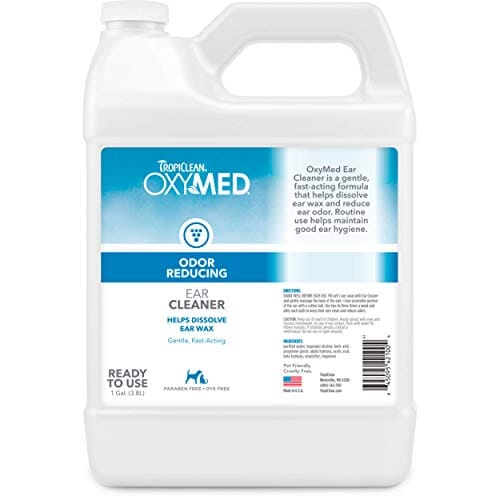 Tropiclean Oxy-Med Cat and Dog Ear Cleaner - 1 Gal
