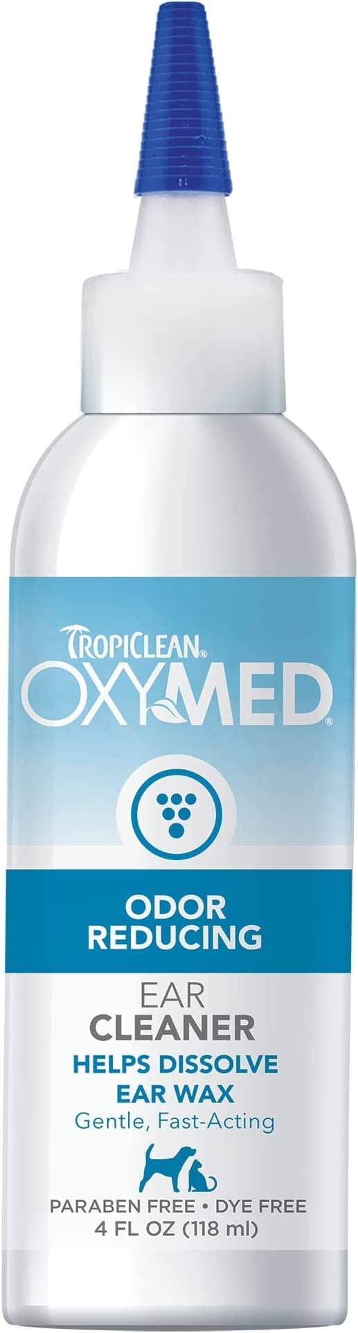 Tropiclean Oxy-Med Ear Cleaner for Cats and Dogs - 4 Oz