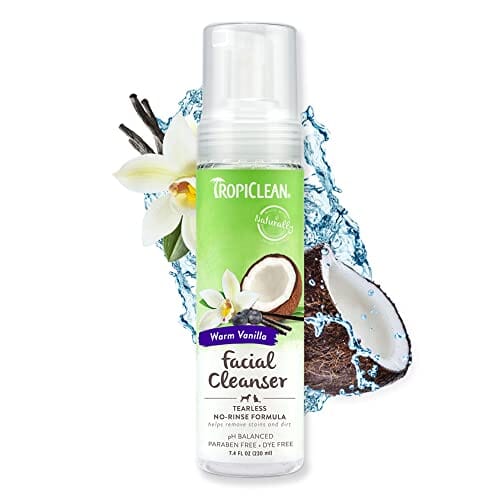 Tropiclean Waterless Facial Cleanser for Cats and Dogs - 7.4 Oz  