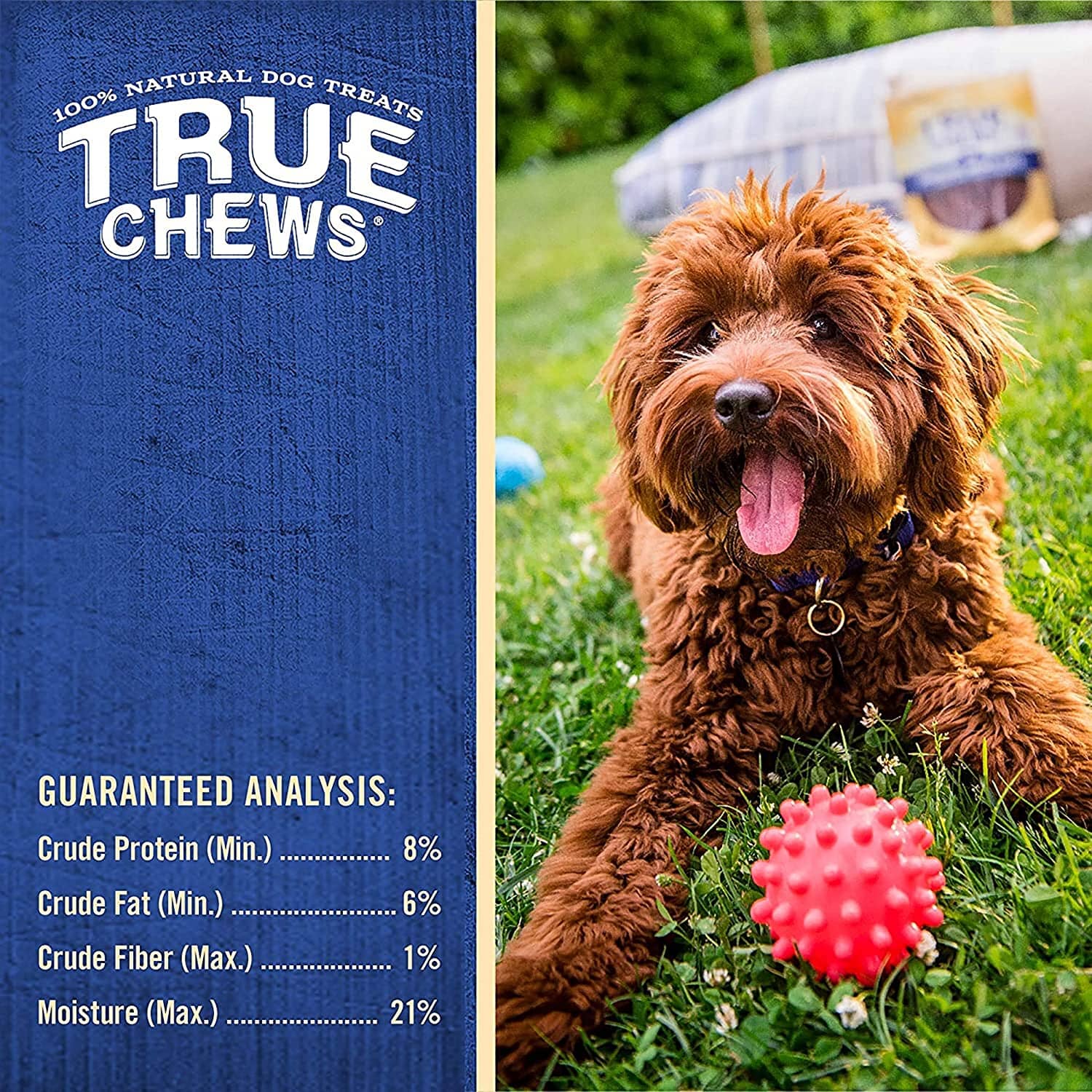 True Chews Natural Chews Natural Dog Chews - Beef - Reg - 5 Pack  