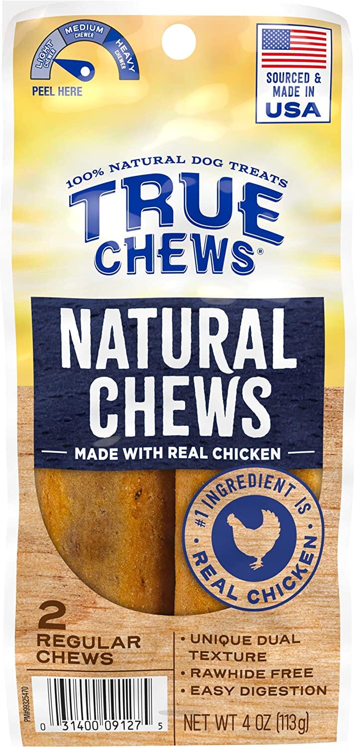 True Chews Natural Chews Natural Dog Chews - Chicken - Reg - 2 Pack  