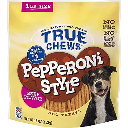 True Chews Pepperoni Style Treat Soft and Chewy Dog Treats - Beef - 16 Oz