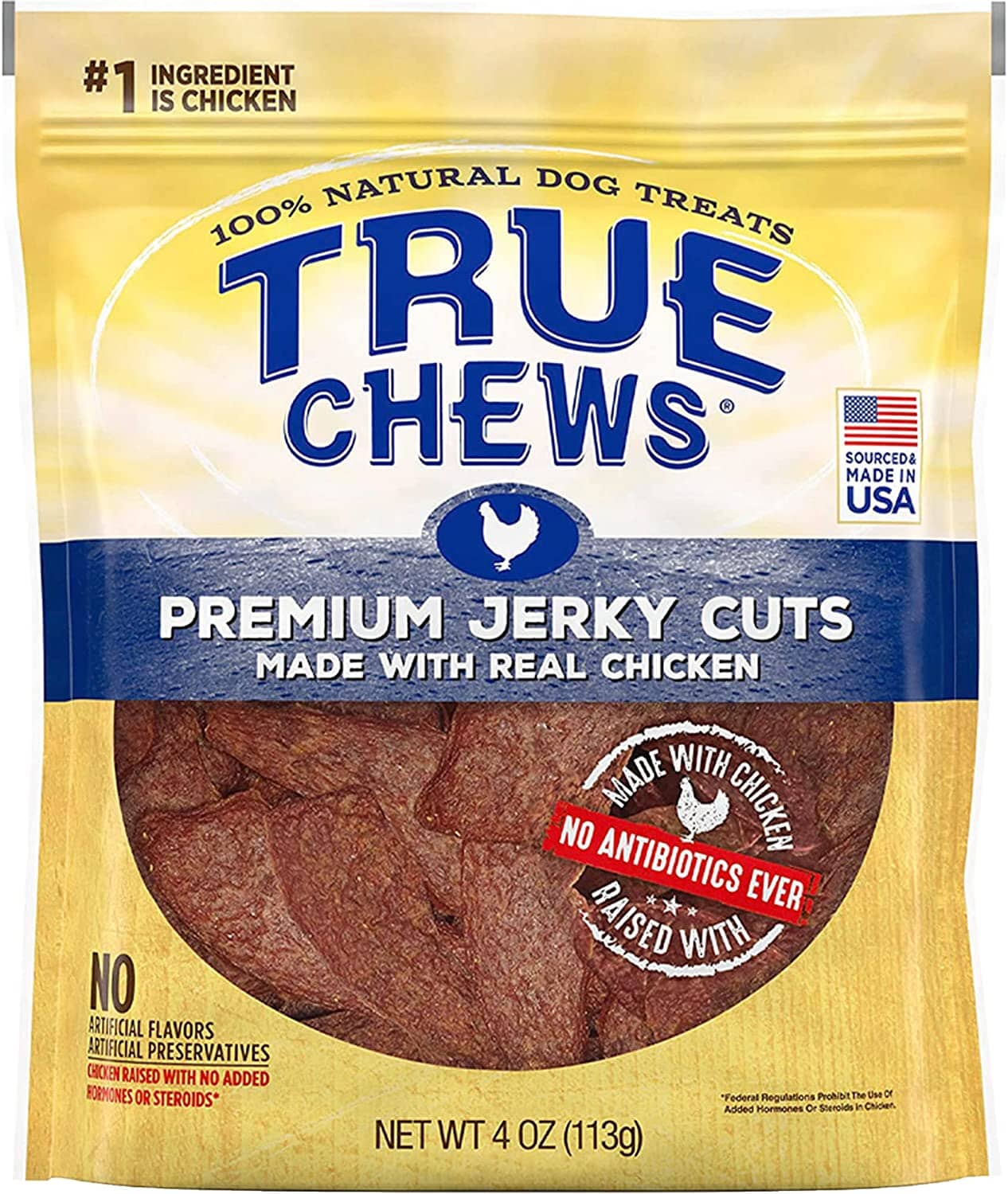 True Chews Premium Jerky Cuts Dog Jerky Treats - Chicken - 4 Oz  