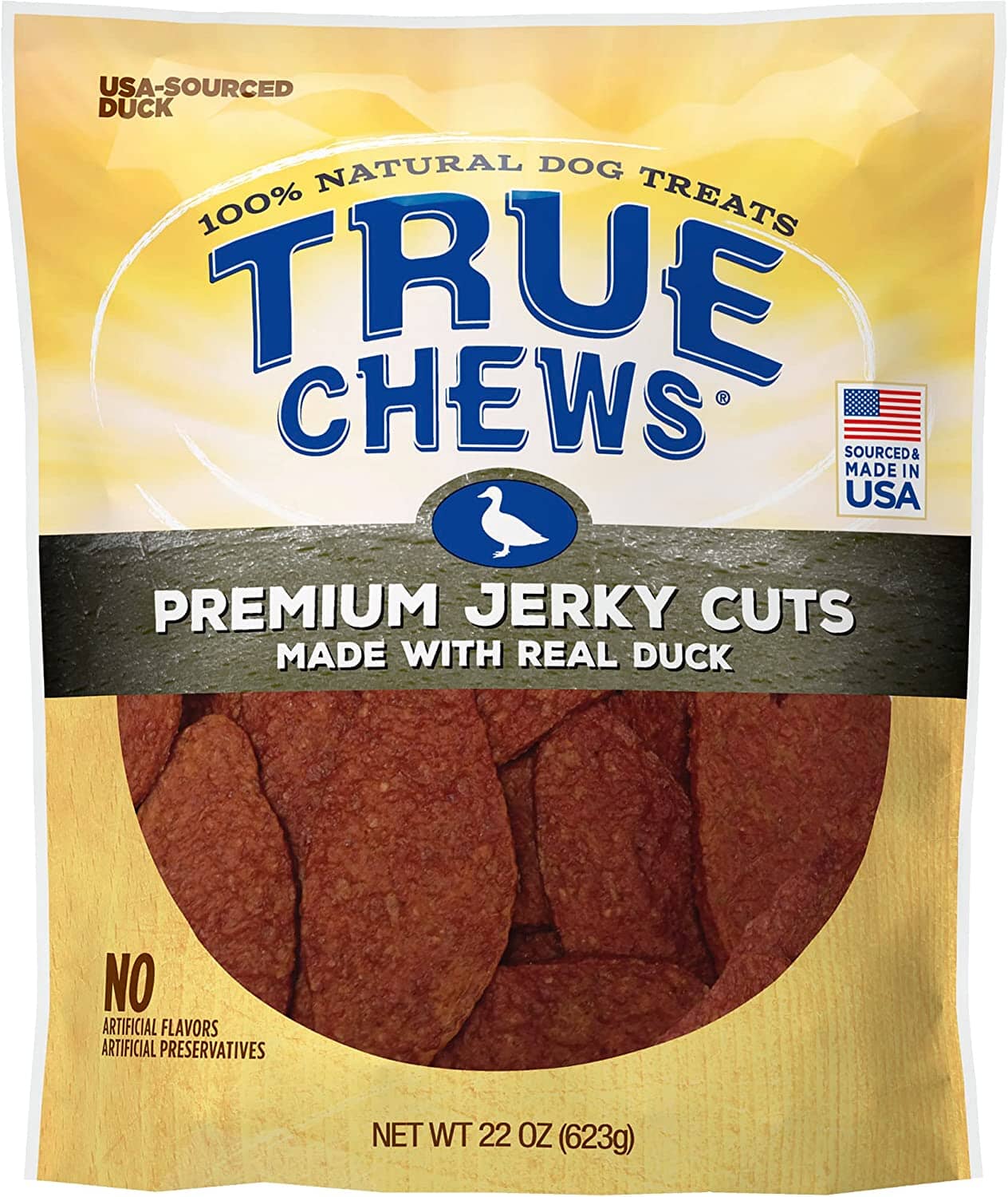 True Chews Premium Jerky Cuts Dog Jerky Treats - Duck - 22 Oz  