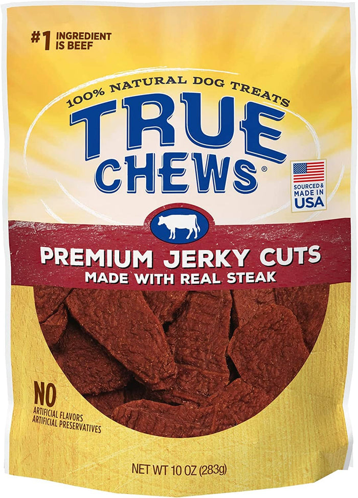 True Chews Premium Jerky Cuts Dog Jerky Treats - Sirloin Steak - 12 Oz