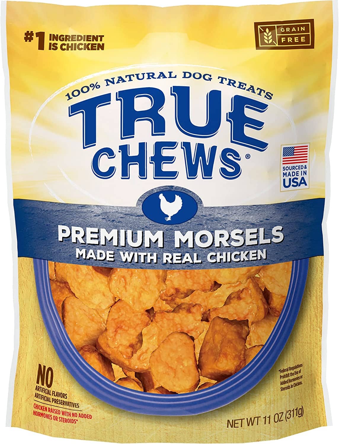 True Chews Premium Morsels Natural Dog Chews - Chicken - 11 Oz  