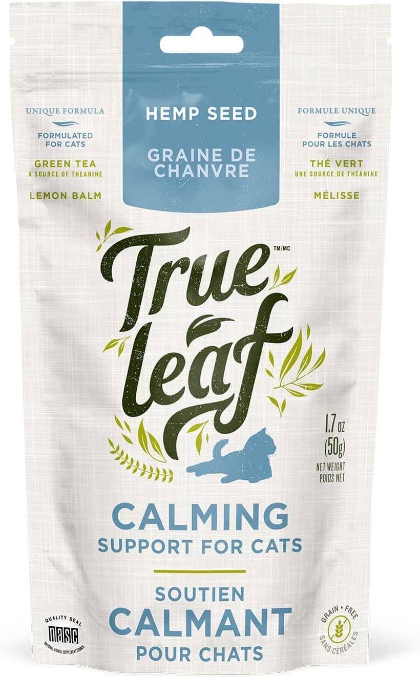 True Leaf Calming Support Hemp Seed Soft and Chewy Cat Supplements - 1.7 Oz  