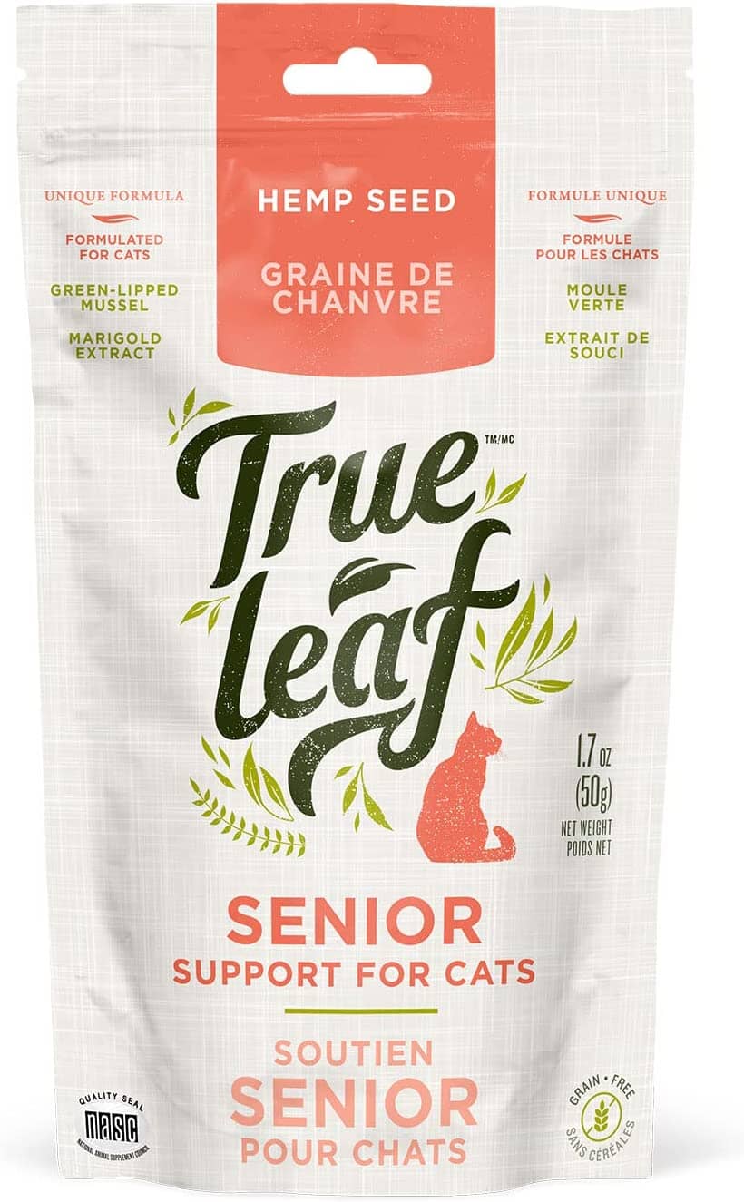 True Leaf Senior Support Hemp Seed Cat Supplements - 1.7 Oz  