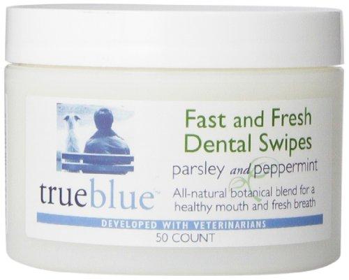 TrueBlue Cat and Dog Dental Swipes Peppermint/Parsley - 50 ct Jar  