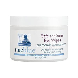 TrueBlue Cat and Dog Eye Wipes - Lavender and Cucumber - 50 ct Jar