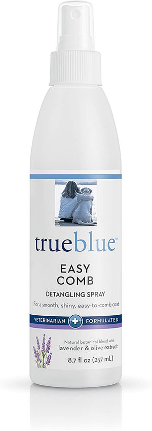 TrueBlue Dog and Cat Detangling Spray - Aloe and Lavender - 8 oz Bottle