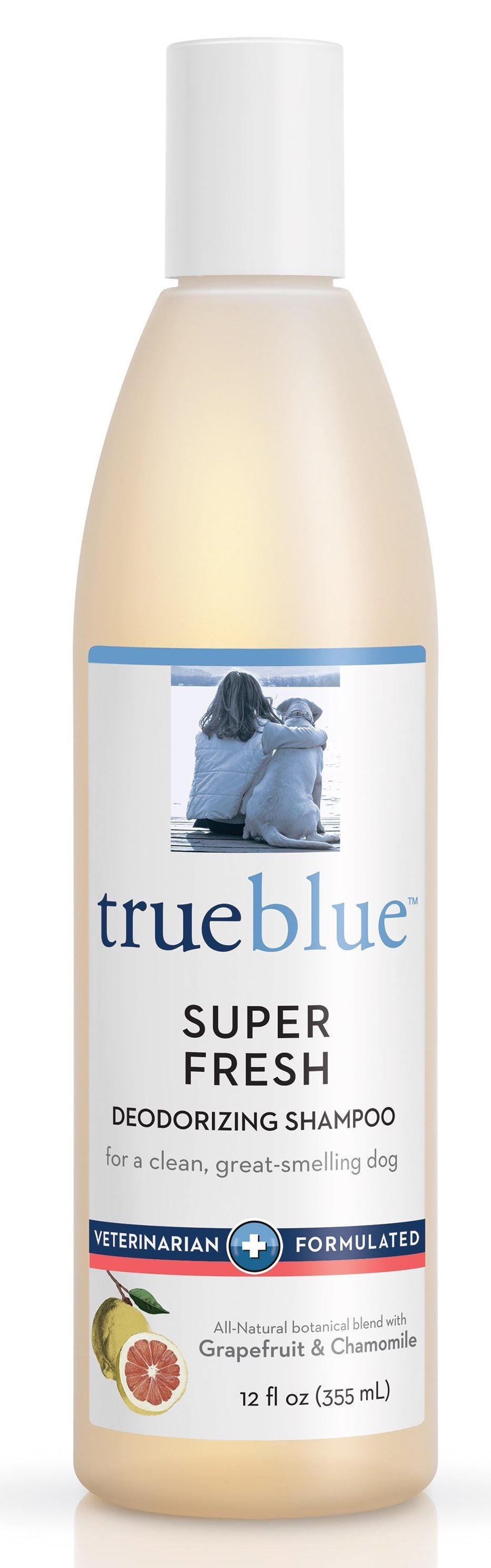 TrueBlue Super Fresh Cat and Dog Dog Shampoo - Grapefruit and Chamomile - 12 oz Bottle  