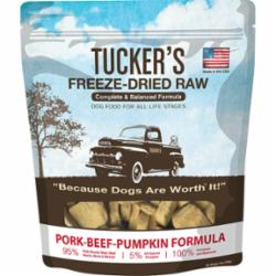 Tucker's Dog Freeze-Dried Food Pork Beef and Pumpkin - 14 Oz