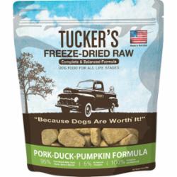 Tucker's Dog Freeze-Dried Food Pork Duck and Pumpkin - 14 Oz  