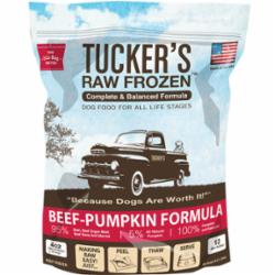 Tucker's Dog Frozen Patties Complete Balance Beef and Pumpkin - 3 lbs