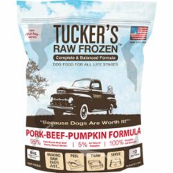 Tucker's Dog Frozen Patties Complete Balance Pork and Beef - 3 lbs  