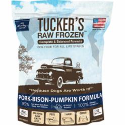 Tucker's Dog Frozen Patties Complete Balance Pork and Bison - 3 lbs