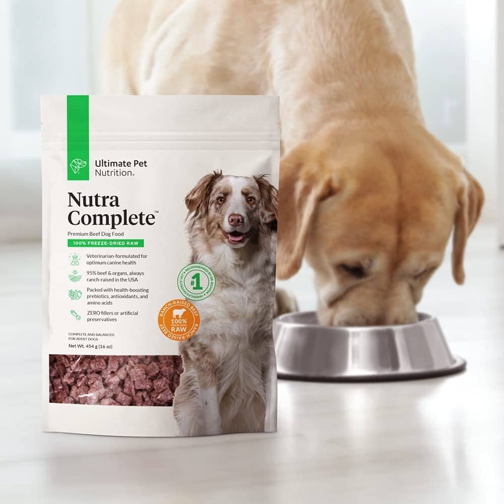 Ultimate Pet Nutrition Nutra Complete Beef Freeze-Dried Dog Food - 16 Oz  