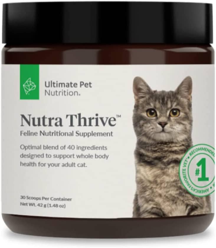 Ultimate Pet Nutrition Nutra Thrive Powder Ultimate 40-in-1 Food Booster Dog Supplement...