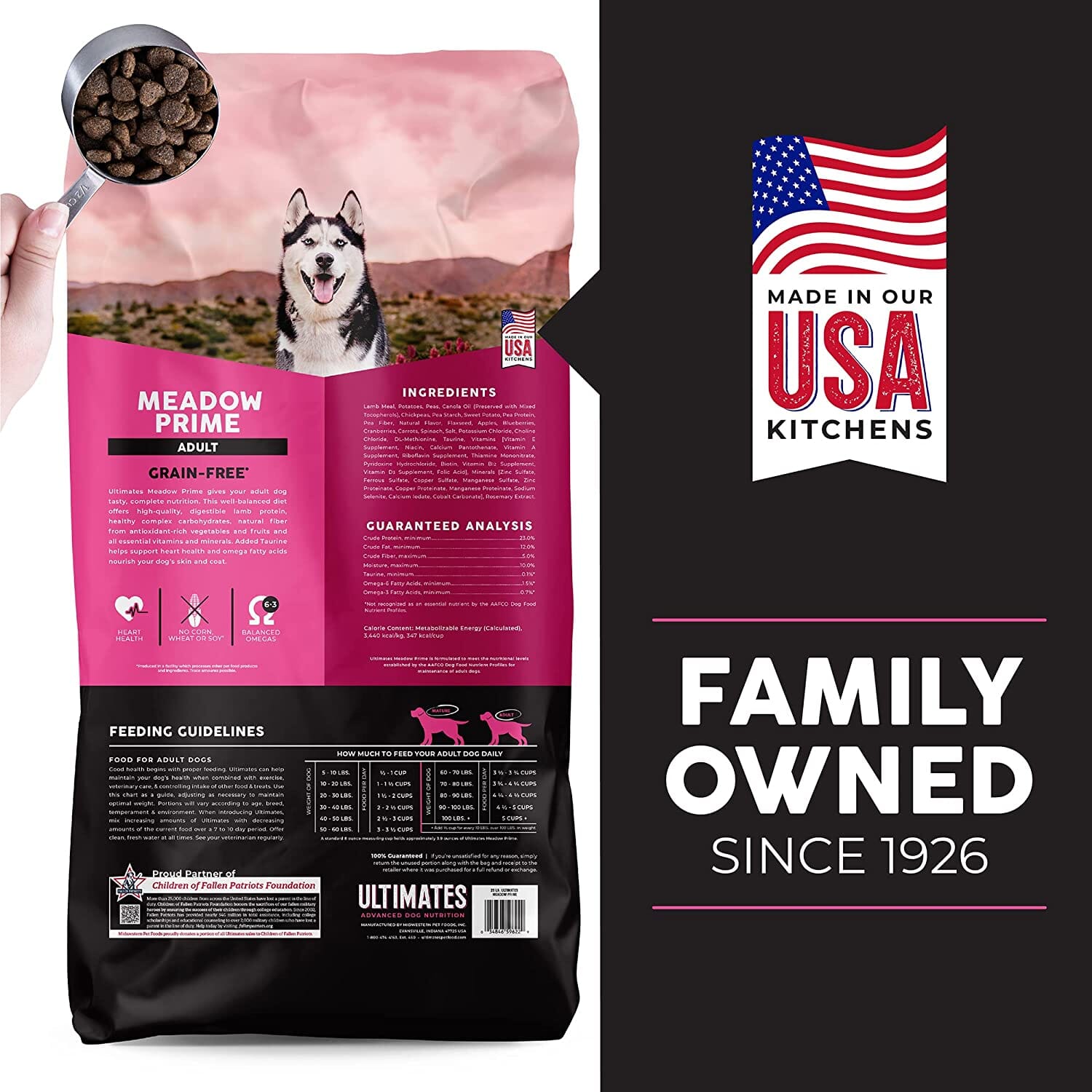 Ultimates Pro Pac Grain-Free Meadow Prime Lamb Meal Dry Dog Food - 5 Lbs  