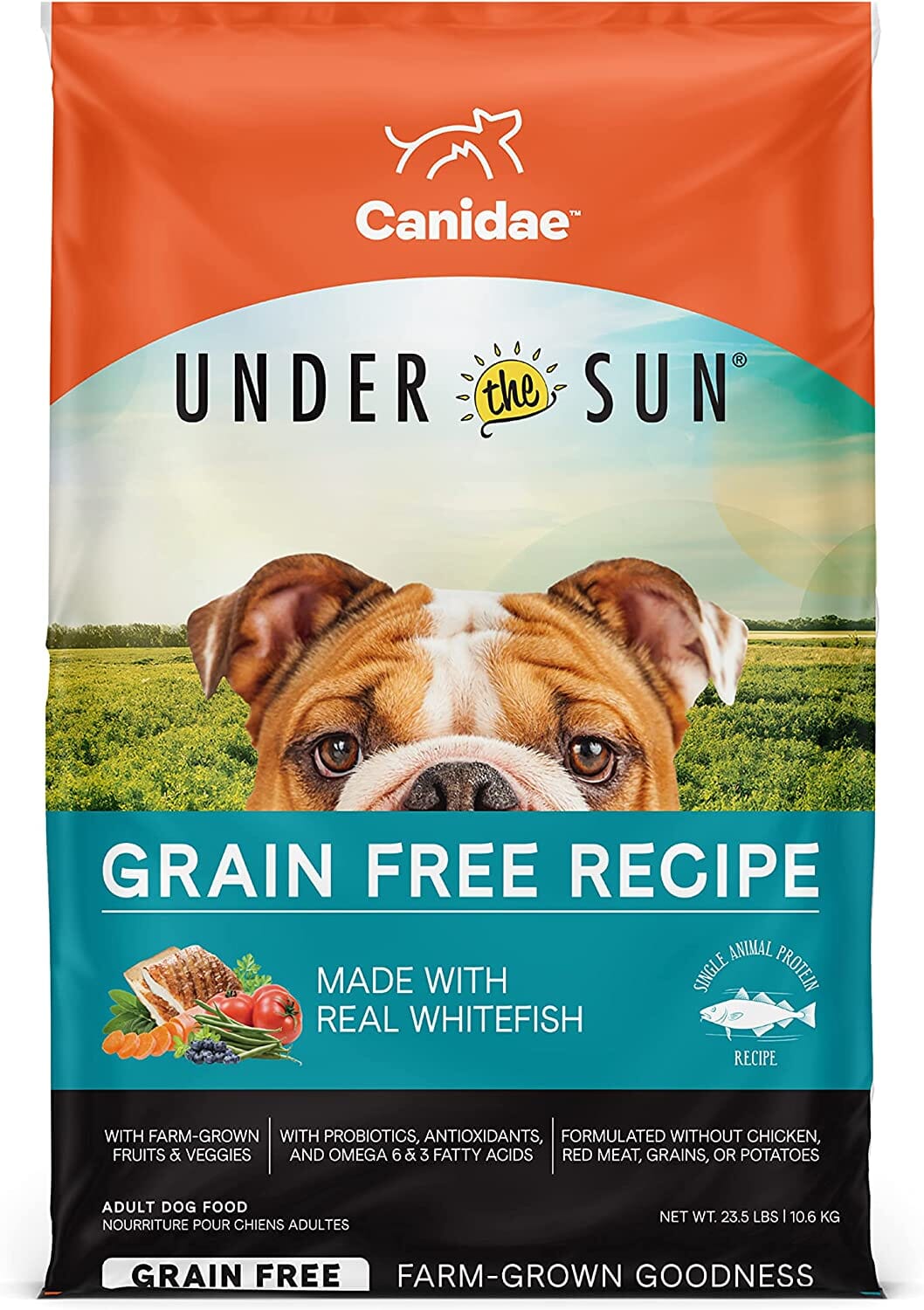 Under The Sun Grain-Free Dry Dog Food - Whitefish - 23.5 Lbs  