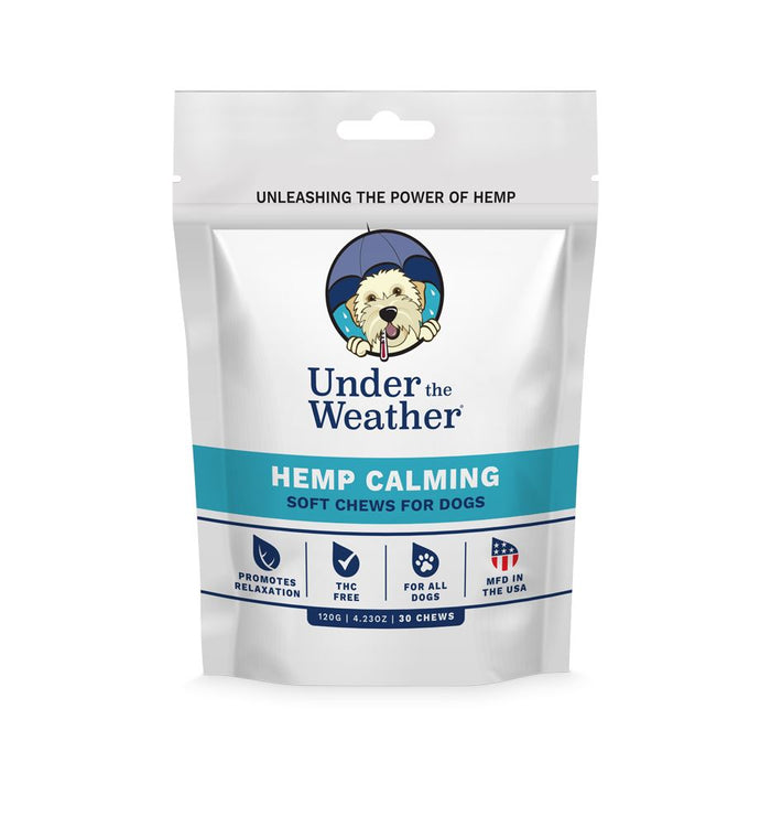 Under the Weather Hemp Chews Neuro Chewy Dog Supplements - 30 Count