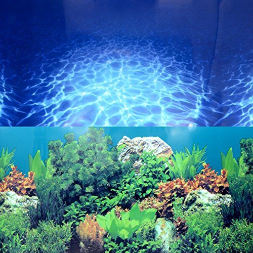 Underwater Treasures Aqua-Paradise/SeaGarden Reversible Background - 24" - Sold by the ...