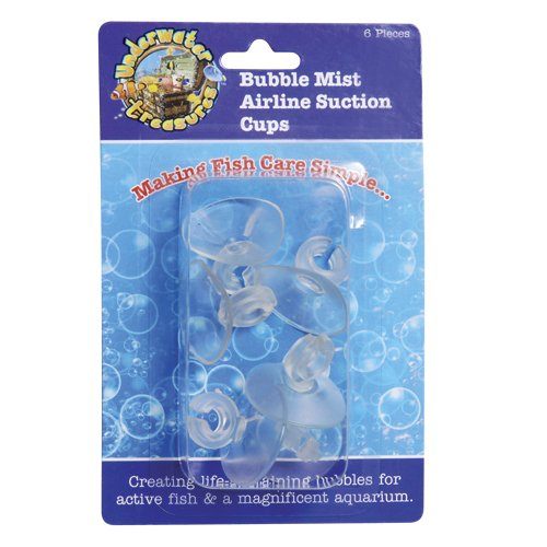 Underwater Treasures Bubble Mist Airline Suction Cups - 6 pk