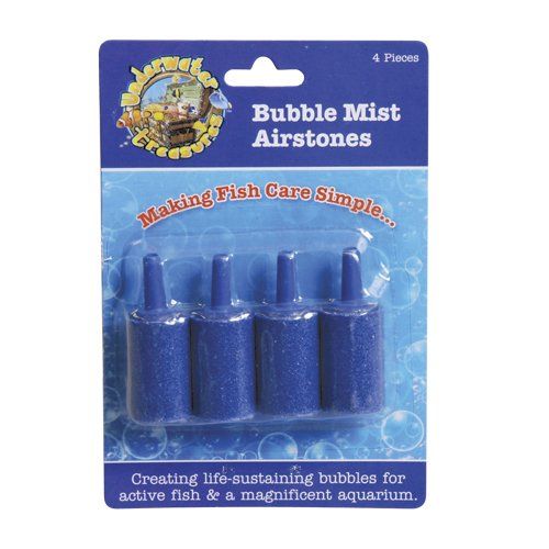 Underwater Treasures Bubble Mist Airstone - Cylindrical - 4 pk  