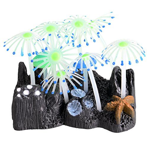 Underwater Treasures Glowing Mushroom Garden - Blue  