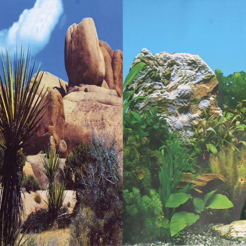 Underwater Treasures Grassy Peaks/Green Abyss Reversible Background - 20