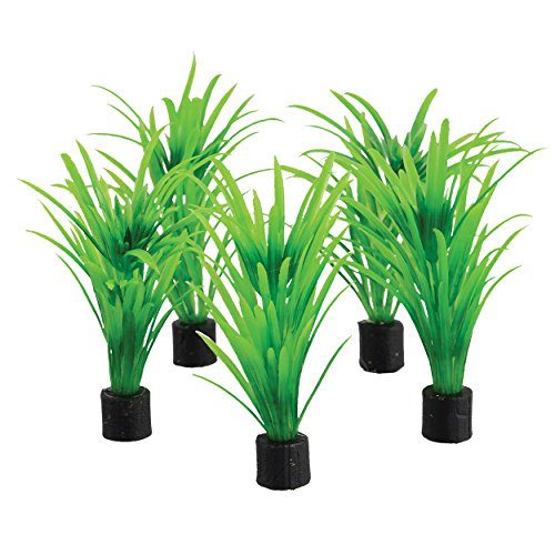 Underwater Treasures Mini Plant - Green Tall Grass - 3.25" - 5 pk