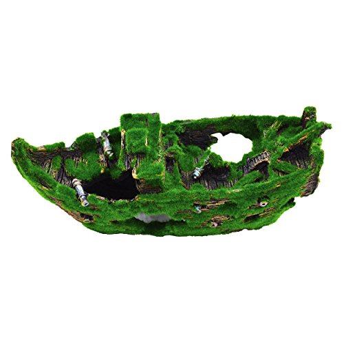 Underwater Treasures Mossy Sunken Ship  