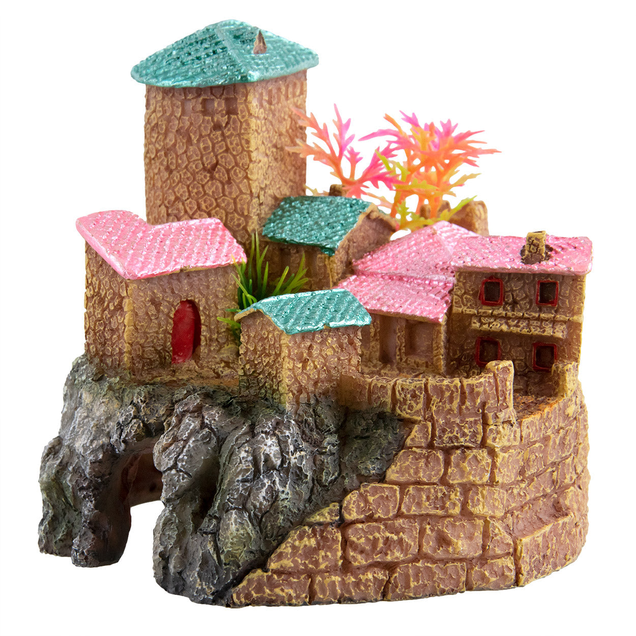 Underwater Treasures Pink & Green Roof Castle  