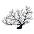 Underwater Treasures Sea Fan Coral - Black  