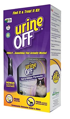 Urine Off Cat Find It Treat It Kit & LED Light Stain and Odor Remover - 16.9 Oz